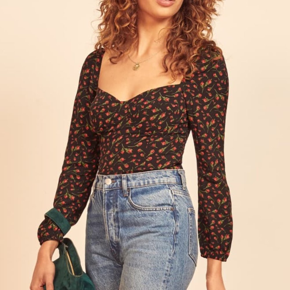 🌹NWOT Reformation Reign Top